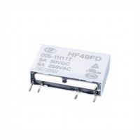 HF49FD012-1H11 Paket SIP 5x20 mm Relai Daya Kecil-Sedang 5 V Satu Kutub Satu Arah Seri 3TH30 Tanpa Pemasangan