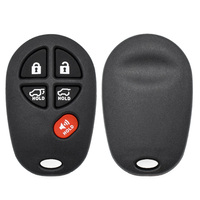Carcasa de Repuesto para Llave Inteligente de Coche de 5 Botones, Funda Protectora para Control Remoto con Panel de Botones