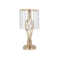 Supports de fleurs en cristal en gros pour centres de table de mariage, grands supports élégants en métal pour arrangements floraux pour fêtes de mariage