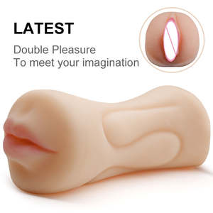 Jouet Sexuel 2 en 1 3D boca realista Vagina taza de masturbación masculina juguetes sexuales para hombres bolsillo Pussie - Product Image 5