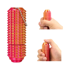 Button ClickSpinners 3-in-1 Design Stress Relief Anti-<b>Anxiety</b> <b>Toy</b> Little Ouchies Pain Stim Fidget Spiky <b>Toy</b> Adults Keychain Made - Product Image 1