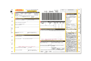 Personalizado impreso DHL Barcode Courier Bill Air Waybill para paquete de seguimiento - Product Image 2
