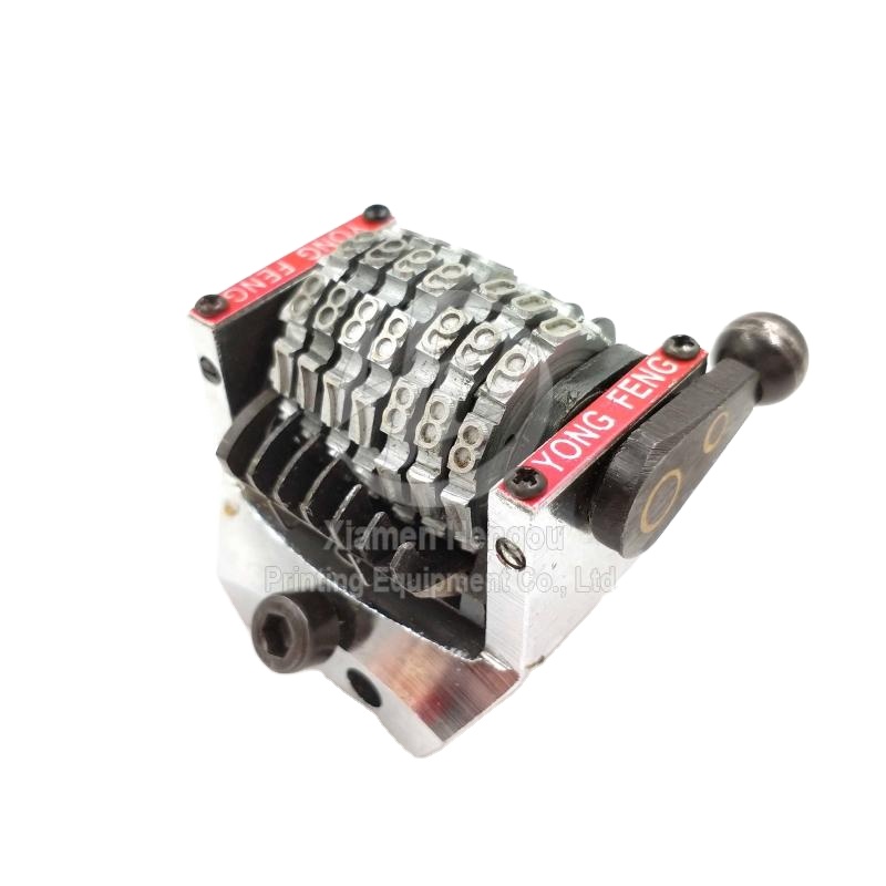 7 haneli 18.9 numaralandırma makinesi dikey geriye 098765 Son