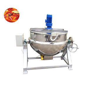 Vỏ bọc Ấm đun nước điện sưởi ấm gas hơi nước Tương Ớt lẩu cơ sở xào Máy trộn thực phẩm thương mại thép không gỉ - Product Image 1