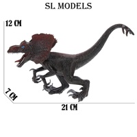Figuras de Dinosaurio Dilophosaurus de PVC Ecológico de SL Models - Tema Animal, Unisex, Todas las Edades, Empaque en Bolsa de PE, En Stock