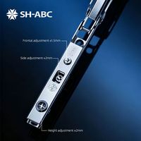 Système de levage d'armoires métalliques réglable SH-ABC, montage sans outil, support de porte à clapet à arrêt libre pour cuisine et chambre, durable