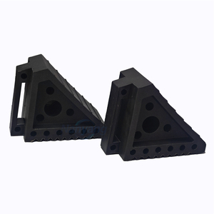 Cales de roue robustes en caoutchouc massif pour camions, camping-cars et remorques, avec poignée, vente en gros - Product Image 4