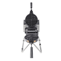 Machine belge 1200W de gaufrier de plaque ronde électrique commerciale professionnelle approuvée par CE