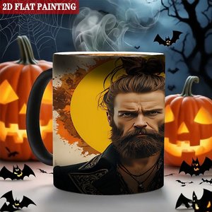 Mug à sublimation vierge 11oz en céramique noire givrée, activable par la chaleur, pour impression de design personnalisé - Product Image 6