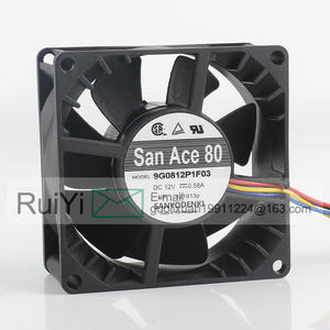 Ventilador de Refrigeración <span class=keywords><strong>Sanyo</strong></span> 0.58A 880X80X38MM 8CM para Servidor Ultramicrocase, <span class=keywords><strong>Control</strong></span> de Temperatura de Cuatro Cables, 9G0812P1F03 - Product Image 4