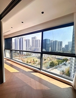 Ventana Corredera Minimalista de 6 Vías con Rotura de Puente Térmico, de Aluminio, con Apertura Vertical, Tamaño Personalizado, para Exterior