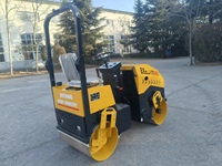 Mini-compacteur routier diesel LTC301 1 tonne 25 kN à double tambour vibrant pour la construction routière