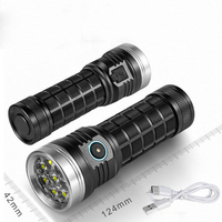 Taikoo 8 * Led Étanche Camping En Plein Air Haute Lumen Rechargeable En Aluminium Mini Led Lampe De Poche Magnétique Torche