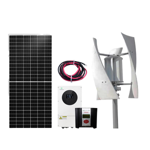 Generador de Energía Solar/Eólica de 5Kw 10Kw, Sistema de Almacenamiento de Baterías Híbridas Solares y Eólicas - Product Image 1