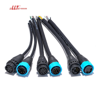 LLT Led 3 + 8pin Cable Connector M25 signal Plus Power Extension Cable Electrical Outdoor Cable Plug Connector