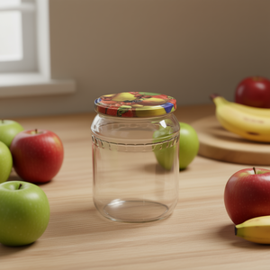 Pot de conservation en verre avec couvercle à motif de fruits, lot de 12 - Product Image 3