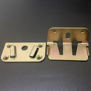 Connecteurs d'angle de lit en laiton, accessoires de quincaillerie durables pour meubles - Product Image 2