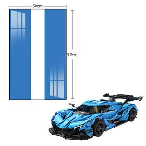 Boîte en acrylique transparente pour blocs de construction, cadre d'exposition de voiture de sport - Étanche à la poussière, modèles de course, montage mural, armoire de collection - Product Image 1