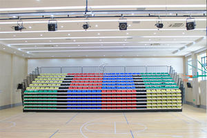 도매 그랜드 스탠드 텔레스코픽 탈착식 표백제 의자 경기장 플라스틱 시트 스포츠 및 엔터테인먼트 공장 가격 - Product Image 3