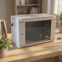 WebiTelecomms 4U Armoire murale en acier SPCC entièrement assemblée avec ventilateur inclus pour centre de données, rack de serveur 19 pouces