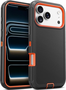 Coque de téléphone antichoc 3-en-1 Defender <span class=keywords><strong>American</strong></span> Hotsale pour iPhone 17 Pro Max, 16E, 15, 14 – Combo antichoc sans étui - Product Image 6
