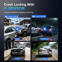 ADINKAM Cámara para Coche 4K+1080P con Doble Lente, Pantalla IPS de 3.0 Pulgadas, Grabador de Video, Control por WiFi y APP, GPS, Grabación en Bucle, Monitor de Estacionamiento 24h, WDR