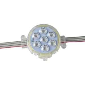 Lumière LED Pixel RGB 24v pour parc à thème, Noël permanent, 7LED 50mm UCS2903 IP67, étanche en extérieur, lumière LED Pixel ponctuelle pour la <span class=keywords><strong>maison</strong></span> - Product Image 1