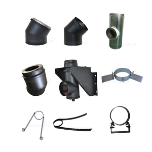 Adaptador de suministro de fábrica de alta precisión, <span class=keywords><strong>estufa</strong></span> de madera, tubería de chimenea de <span class=keywords><strong>doble</strong></span> <span class=keywords><strong>pared</strong></span> de acero inoxidable - Product Image 3