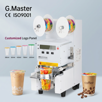 Machine de scellage thermique automatique numérique intelligente pour films en rouleau, idéale pour les gobelets et cartons de boissons, de thé au lait, à économie d'énergie