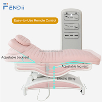 Lit électrique rose de luxe de cils de table de massage professionnel pour le salon