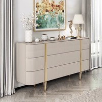Postmoderner Glamour-Aufbewahrungsschrank Luxus-Wohnzimmer-Sideboard Schubladenschrank Italienisches Design Buffetschrank für Villa-Esszimmer