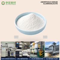 Aluminosilicate de sodium amorphe de qualité alimentaire, granulaire, calciné, adsorbant, pH 7 neutre, pour la rémediation de la couleur en phase liquide