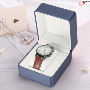 Boîte de rangement de luxe pour montre, en cuir personnalisé, à fente unique - Product Image 1