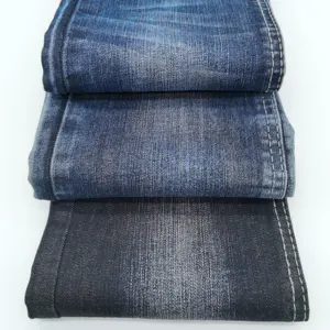 Indigo azul jeans de tecido 98% algodão preço barato para américa do sul