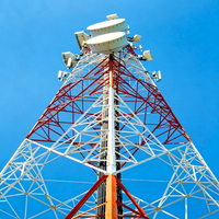 Tour de télécommunication mobile 5G ZHAOCHENG 30M à 3 poteaux en acier galvanisé, supportée par l'OEM, accessoire pour antenne de tour de télécommunication