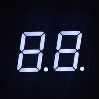 7-Segment-LED-Anzeige 0,8 Zoll 2-stellig Weiß Großes Display Hochhelle Industrieausrüstung Digitale Gangzähleranzeige Statusanzeige