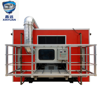 Cabine de peinture multi-usages Xinyuan 18KW Brûleur Riello Chauffage électrique 220V/380V Éclairage LED pour peinture à base d'eau