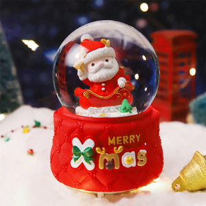 Vendita all'ingrosso di carillon rotanti con Babbo Natale e ornamenti creativi a sfera di cristallo per la vigilia di Capodanno e Natale nel 2025 - Product Image 6