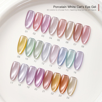 Vernis Gel UV Effet Œil de Chat Clair de Lune Sans HEMA Écologique Végétalien Longue Durée Magnétique en Bouteille pour Professionnels de Salon
