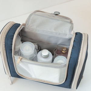 Nueva Bolsa de Maquillaje de Viaje para <span class=keywords><strong>Hombre</strong></span>/Mujer, Gran Capacidad, de Lona, <span class=keywords><strong>con</strong></span> Gancho, Bolsa de Aseo Impermeable, Bolsas de Almacenamiento de Belleza - Product Image 3