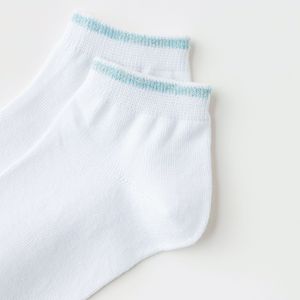 Chaussettes courtes Tiyo en coton et fibre de bambou pour femme, style régulier, respirantes, décontractées, imprimées, lot de 5 paires, collection printemps, basiques, coupe basse - Product Image 4