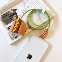 Kit de protection de câble universel 4-en-1 en caoutchouc avec ressort pour prise, protection de câble de charge rapide, protection de câble de données USB