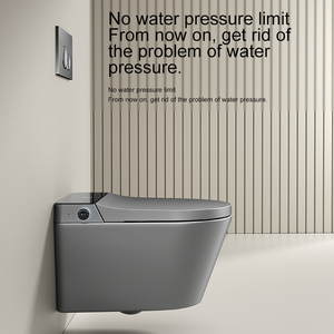 WC intelligent mural avec chasse d'eau puissante, siège chauffant, commande vocale, système de bidet multifonction pour salles de bain modernes M-002 M- - Product Image 5