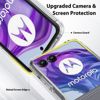 Étui transparent de luxe compatible avec Motorola Razr 70 Ultra 5G, étui pliable en acrylique rigide résistant aux chocs de qualité supérieure