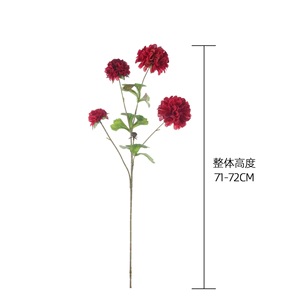 ดอกดาเลียประดิษฐ์ CallaFloral ก้านเดี่ยว สีชมพู แดง เหลือง ส้ม ขาวนม โพลีเอสเตอร์ ตกแต่งภายในบ้าน งานแต่งงาน สไตล์ INS - Product Image 4