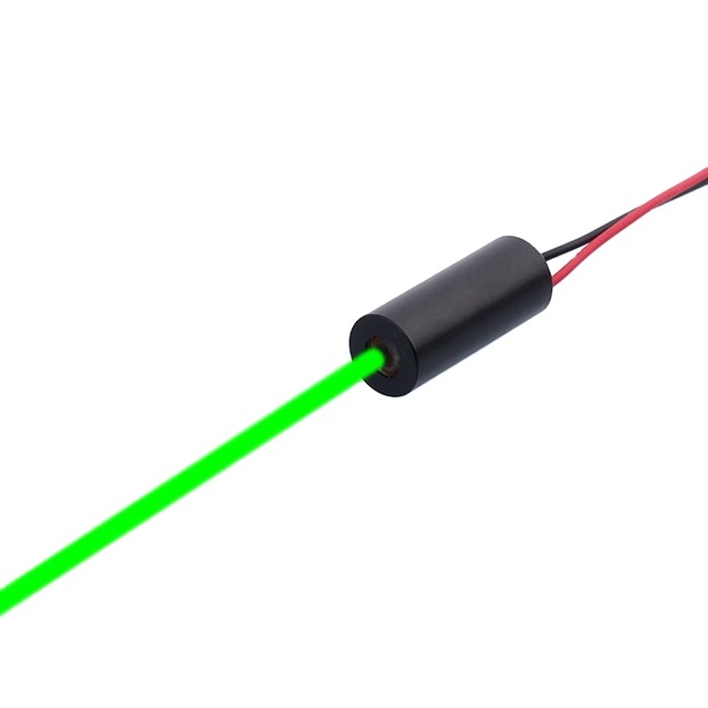 Economy Compact Mini 8mm 520nm 1mw Dot Laser Module Industrial APC Driven Green Dot Laser Low Power Class I Lazer Positioning