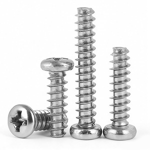 Round Head Phillips Self Tapping <b>Screw</b> M1.7 M2 <b>M3</b> Nickel Zinc Plated Metric Standard Thread Grade B Level 4.8 - Product Image 2