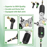 Ensemble de boîte de direction pour voitures de Golf EZGO RXV gaz et électriques 2008-Up #601500 601580 618239 851-201