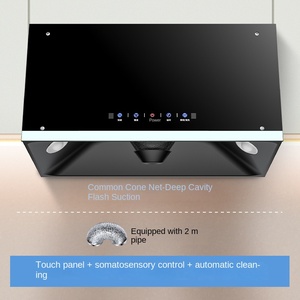 Campanas extractoras de cocina de doble motor de succión superior china de ahorro de espacio de alta calidad - Product Image 6