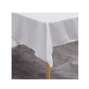 <span class=keywords><strong>Nappe</strong></span> rectangulaire en Satin, couleur unie, bon marché, fourniture directe d'usine, pour Banquet de mariage, hôtel - Product Image 5